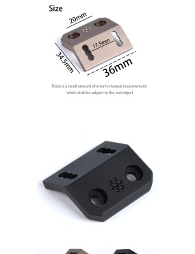 surefire m300/m600 m-lok offset mount arisaka replica