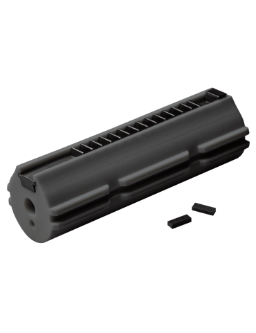 PISTONE ZERO-SHOCK IN TECNOPOLIMERO CARICATO FIBRA DI CARBONIO FULL METAL RACK 14 DENTI FPS (PM04CF)