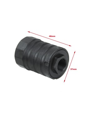 5KU X12 STYLE MUZZLE BRAKE + BLAST SHIELD 14mm CCW