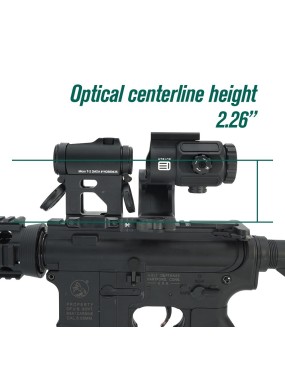 OMNI Magnifier Mount with FAST QD Lever 2.26”optical center black/fdeline