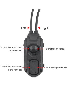WADSN - Cavo remoto Dual Switch SF Plug e 2.5mm black/fde