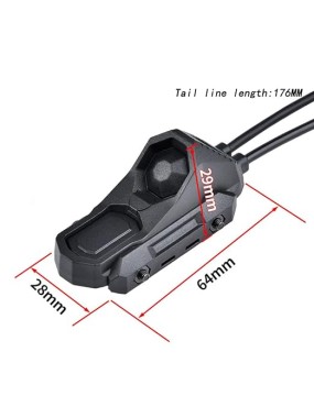 WADSN - Cavo remoto Dual Switch SF Plug e 2.5mm black/fde