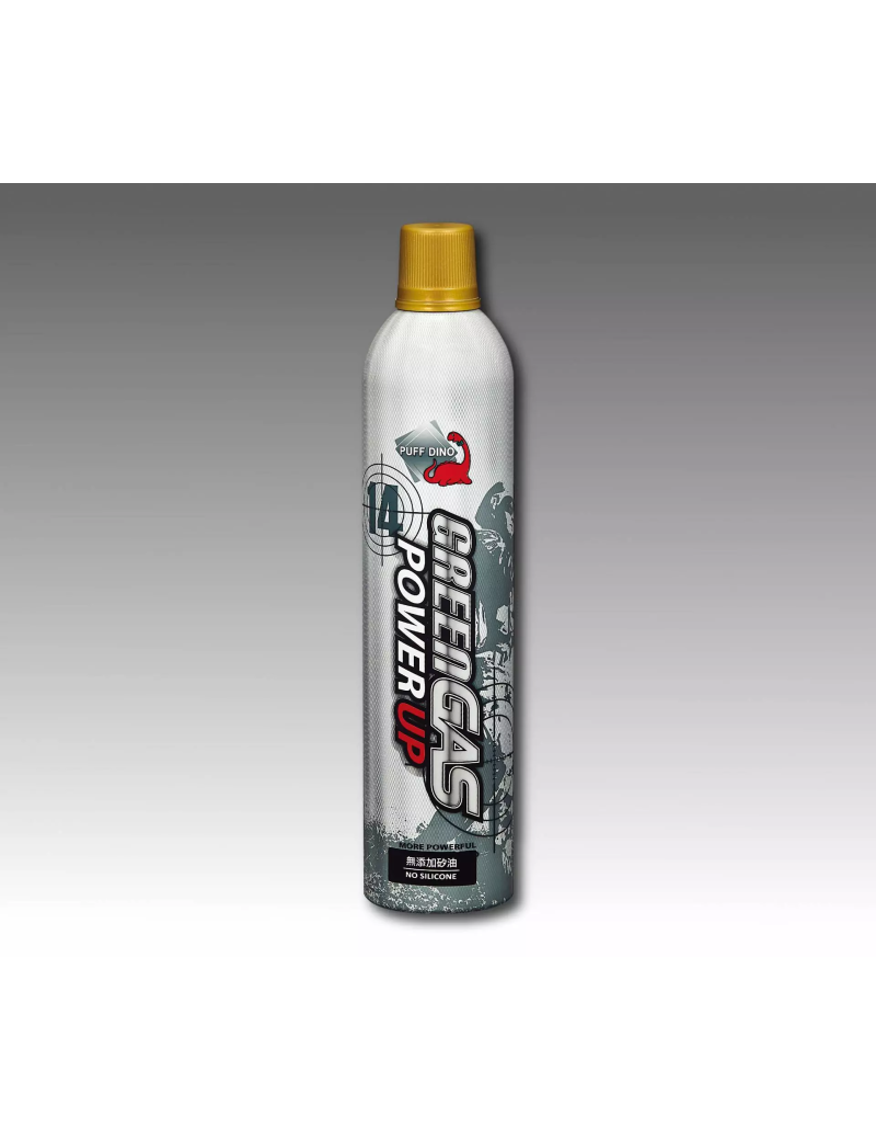 PUFFDINO AIRSOFT GREEN GAS POWER UP SECCO (560ML) 200 PSI