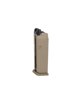 E&C Caricatore green gas 24bb per Glock 17/18/34 black/tan