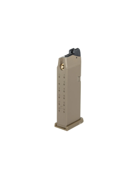 E&C Caricatore green gas 20bb per Glock 19 black/tan
