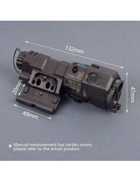 MAWL C1 replica laser verde, laser IR, torcia, led IR  nero/tan
