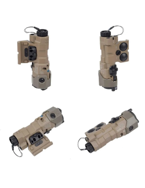 MAWL C1 replica laser verde, laser IR, torcia, led IR  nero/tan