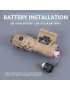 MAWL C1 replica laser verde, laser IR, torcia, led IR  nero/tan