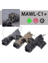 MAWL C1 replica laser verde, laser IR, torcia, led IR  nero/tan