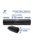 Carbon Fiber Silencer, 14mm CW and CCW Thread