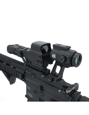 OMNI Magnifier Mount with FAST QD Lever 2.91” (X GBRS hydra) optical center black/fde