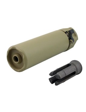 KS SOCOM 556 Mini2 Airsoft Suppressor black/tan