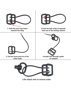 Wire Sling Loop Cable Adapter (ULoop Style) TAN