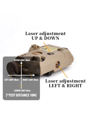 WADSN PEQ-15 Laser + Torcia M600C con Doppio Remoto
