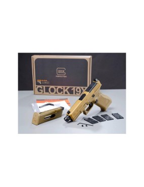 UMAREX Original Glock 19X MOS CO2 Scarrellante Licenza Ufficiale Glock