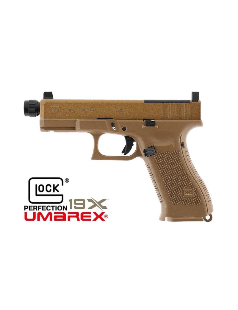 UMAREX Original Glock 19X MOS CO2 Scarrellante Licenza Ufficiale Glock