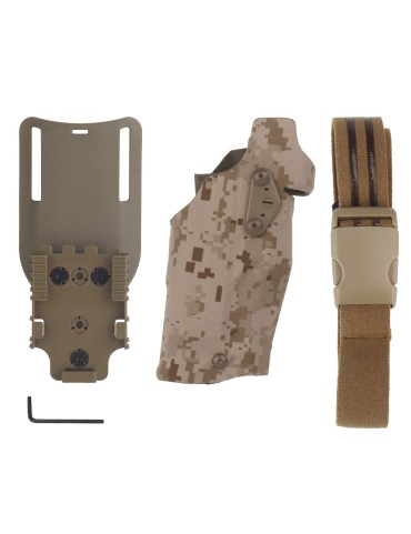 Fondina Tattica 6354DO-832 ALS per Glock 17/19 con Torcia X300U