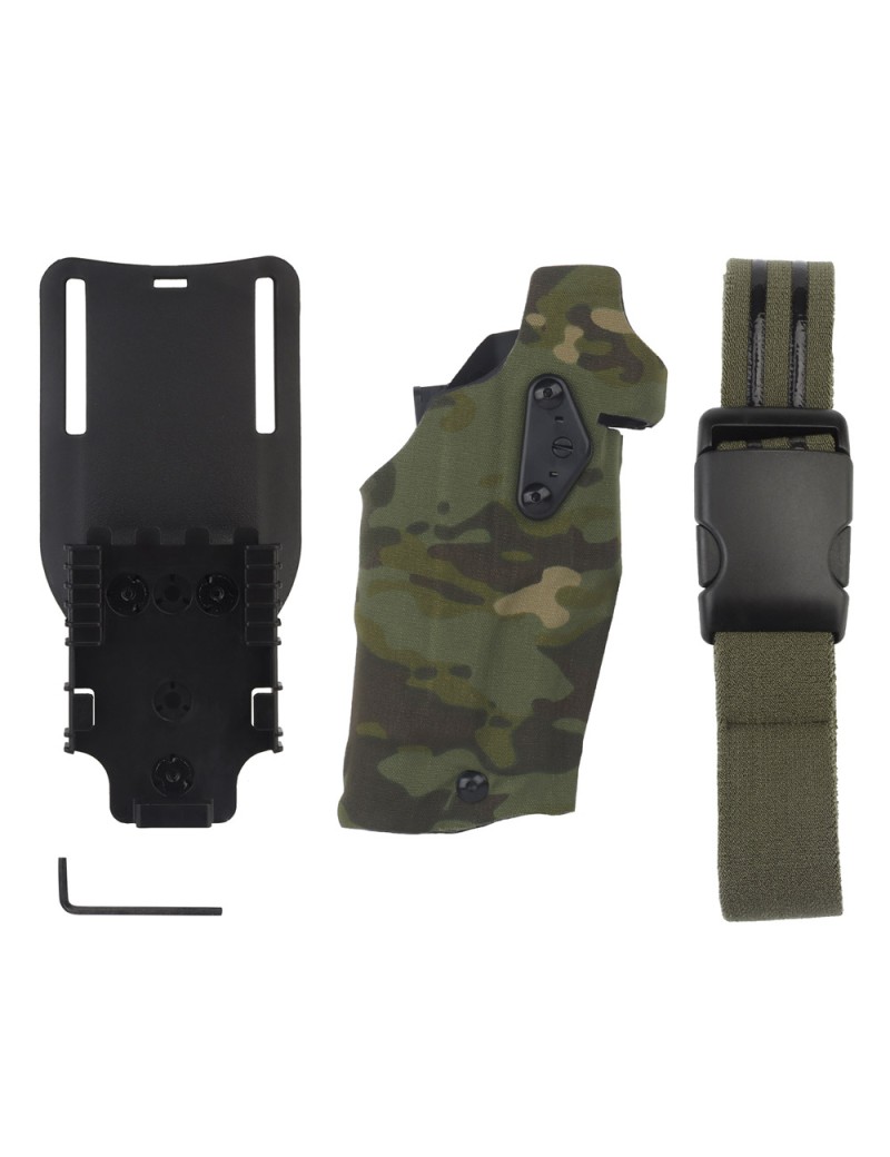 Fondina Tattica 6354DO-832 ALS per Glock 17/19 con Torcia X300U