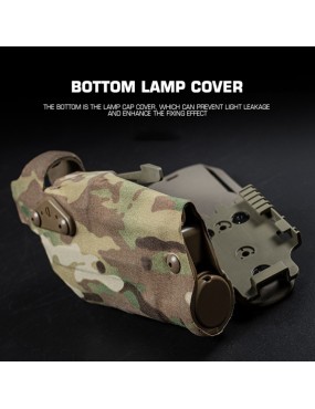 Fondina Tattica 6354DO-832 ALS per Glock 17/19 con Torcia X300U