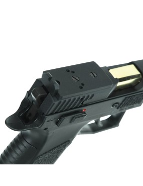 ASG CZ P-09 Optic Ready CO2 GBB Pistola Blowback – Black/Gold