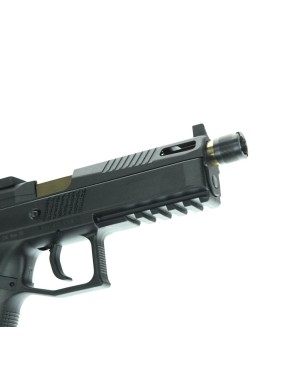 ASG CZ P-09 Optic Ready CO2 GBB Pistola Blowback – Black/Gold