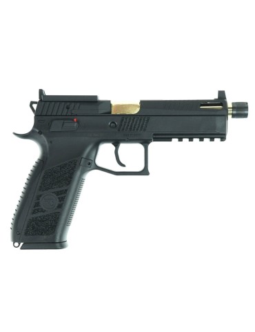 ASG CZ P-09 Optic Ready CO2 GBB Pistola Blowback – Black/Gold