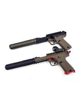 AAP-01 Assassin Sound Suppressor by Action Army black/tan